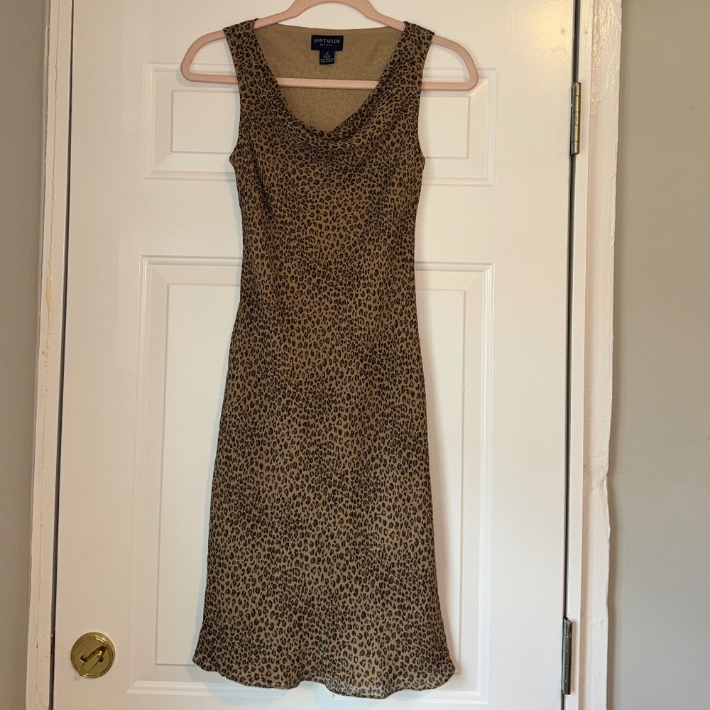 Ann Taylor 100% Silk Mini Dress
